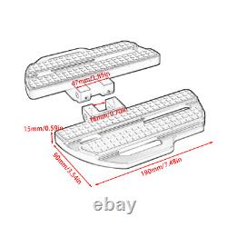For Indian Challenger Adjustable, Foldable Passenger Floorboards Rear Footboards