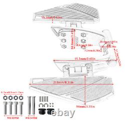 For Indian Roadmaster, Challenger, Chieftain Foldable Rear Floorboards Chrome