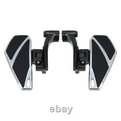 For Indian Roadmaster, Challenger, Chieftain Foldable Rear Floorboards Chrome