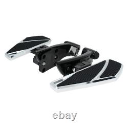 For Indian Roadmaster, Challenger, Chieftain Foldable Rear Floorboards Chrome