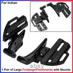 For Indian Roadmaster Foldable, Adjustable Passenger Floorboards Rear Footboards