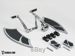 Forward Controls with Toe Shifter & 992 Floorboard Kit with Front Boards & Passenge