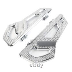 Front Driver Rider Floorboard Footboard 2PCS Fit Harley Softail Touring Chrome