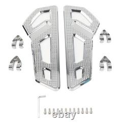 Front Driver Rider Floorboard Footboard Fit Harley Softail Touring Chrome 2pcs Front Driver Rider Floorboard Footboard Fit Harley Softail Touring Chrome 2pcs