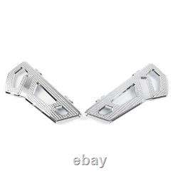 Front Driver Rider Floorboard Footboard Fit Harley Softail Touring Chrome 2pcs Front Driver Rider Floorboard Footboard Fit Harley Softail Touring Chrome 2pcs