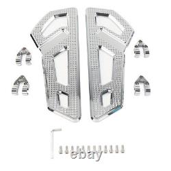 Front Driver Rider Floorboard Footboard Fit Harley Softail Touring Chrome pair