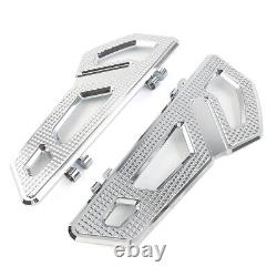Front Driver Rider Floorboard Footboard Fit Harley Softail Touring Chrome pair