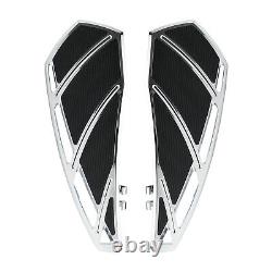 Front Rider Floorboard Footpeg For Harley Touring Rpad Glide FLD Dyna FL Softail