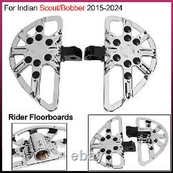 Front Rider Floorboards Footboards For Indian Scout/Bobber 2015-2024 2016 2018