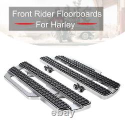 Front Rider Floorboards For Harley Touring Road/Street Glide Softail Fat Boy