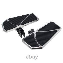 Front Rider Floorboards For Kawasaki Vulcan S EN650 2015+ Wide Footpeg Footboard