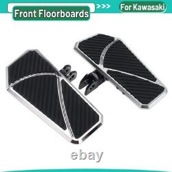 Front Rider Footpegs Floorboards For Kawasaki Vulcan S EN650 2015+ Footboards