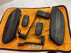 Genuine Harley Black Rider Streamliner Floorboards, Brake, Pegs, Shifter Touring