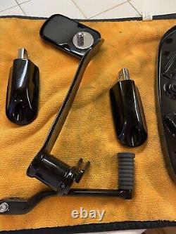 Genuine Harley Black Rider Streamliner Floorboards, Brake, Pegs, Shifter Touring