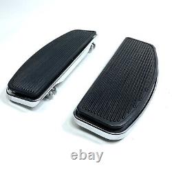 Genuine Harley OEM 86-23 Touring Chrome Traditional Rider Foot Floor Boards Pair