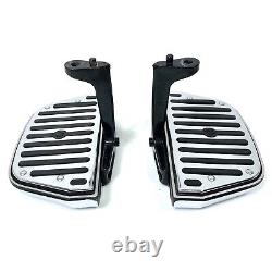 Genuine Harley OEM 97-22 Touring Passenger Rear Floorboard Footboard Pair Black