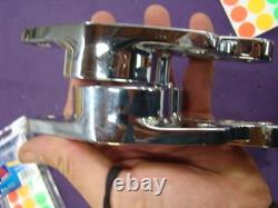 Harley Chrome Passenger Floorboard mounts Swingarm Evo FL 50588-93X ss1363