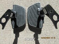 Harley Davidson Softail Pass Footboards +Chrome Covers +mounting Hardware-very n