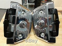 Harley Davidson Touring Passenger Floorboards With Willie G Chrome Covers