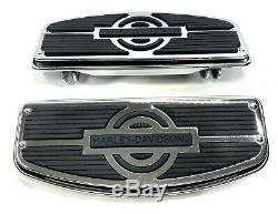 Harley OEM Touring Nostalgic Chrome Rider Floorboards Footboards Frame & Inserts