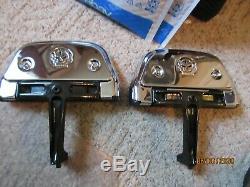 Harley Touring Electra Ultra FLH Passenger Floorboards with New Chrome Covers