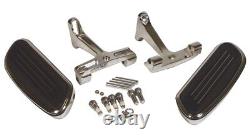 Harley Touring Streamline Passenger Floorboards with Mount Chrome 93-Present FL