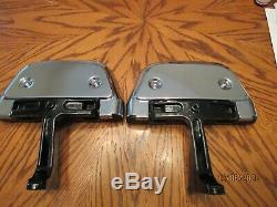 Harley Touring Ultra Road King Tri-Glide Passenger Floorboards W Chrome Covers