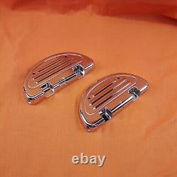 Harley-davidson Genuine Chrome Passenger Halfmoon Floorboard Pans 51247-09