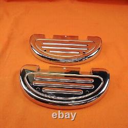 Harley-davidson Genuine Chrome Passenger Halfmoon Floorboard Pans 51247-09