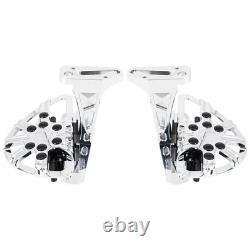 Hollow Out Passenger Footboards For Harley 93-ON Touring Electra Glide Road King