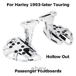 Hollow Passenger Footboards For Harley 93-ON Touring Electra Glide Road King CVO