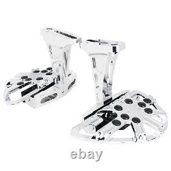 Hollow Passenger Footboards For Harley 93-ON Touring Electra Glide Road King CVO