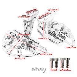 Hollow Passenger Footboards For Harley 93-ON Touring Street Glide Road King CVO