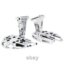 Hollow Passenger Footboards For Harley 93-ON Touring Street Glide Road King CVO