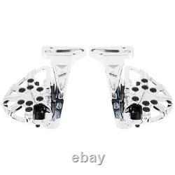 Hollow Passenger Footboards For Harley 93-ON Touring Street Glide Road King CVO
