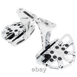 Hollow Passenger Footboards For Harley 93-ON Touring Street Glide Road King CVO