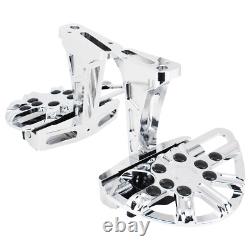 Hollow Passenger Footboards For Harley 93-ON Touring Street Glide Road King CVO