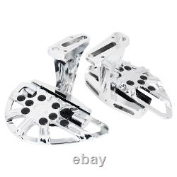 Hollow Passenger Footboards For Harley 93-ON Touring Street Glide Road King CVO