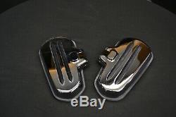 Indian Motorcycle USED Passenger Floorboards with Pads in Chrome, Pair