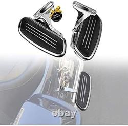 KEMIMOTO Passenger Floorboards with Mount Bracket Kits Motorcycle Floorboards