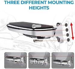 KEMIMOTO Passenger Floorboards with Mount Bracket Kits Motorcycle Floorboards