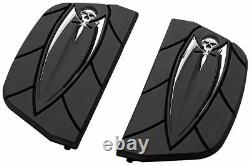 Kuryakyn 4572 Zombie Inserts for Harley Touring withD-Shaped Passenger Floorboards