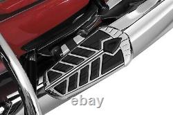 Kuryakyn 5656 Spear Passenger Floorboard Inserts, Chrome Indian Roadmaster, Sprin