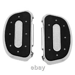 Kuryakyn 7043 Heavy Industries Passenger Floorboards, Chrome Harley Bad Boy, Blac