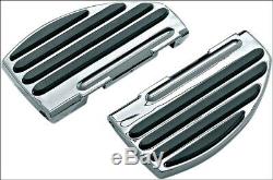 Kuryakyn Chrome Passenger Rear ISO-Floorboards Boards for Harley FLH FLST FLD