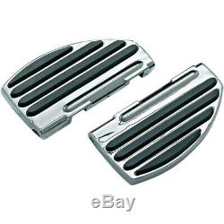 Kuryakyn Chrome Passenger Rear ISO-Floorboards Boards for Harley FLH FLST FLD