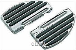 Kuryakyn Passenger Rear ISO-Floorboards Boards for Harley FLH FLST FLD Chrome