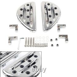 Left & Right Rear Passenger Floorboard Foot Pegs Fit Harley Touring 1993+ Chrome