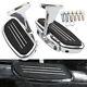 Left And Right Streamline Floorboards Chrome Holder Black Pads For Hd Touring
