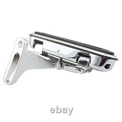 Left and Right Streamline Floorboards Chrome Holder Black Pads For HD Touring